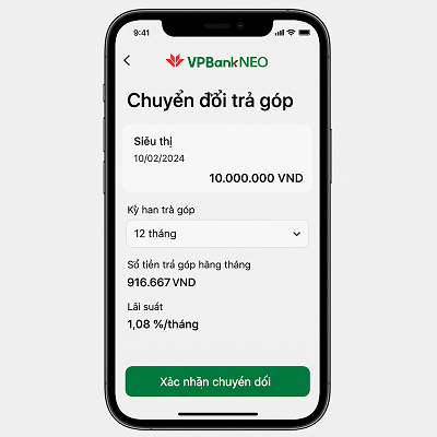 Chuyển Đổi Dư Nợ Thẻ Tín Dụng Sang Trả Góp VPBank Nhanh Chóng 2025
